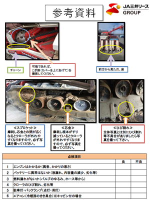 機体写真撮影方法（コンバインの場合）